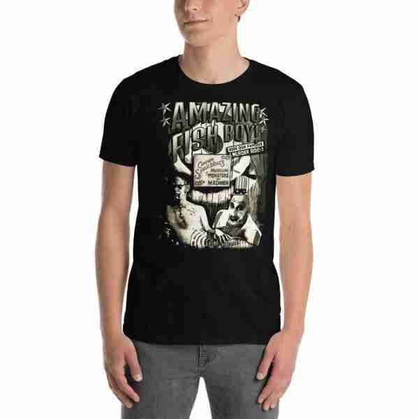 unisex basic softstyle t shirt black front 6126a8f6ae293 The Amazing Fish Boy - House of 1000 Corpses T-Shirt The Amazing Fish Boy - House of 1000 Corpses T-Shirt