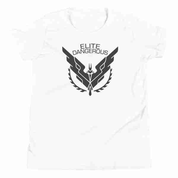 youth staple tee white front 613a54a2ed09a Elite Dangerous T-Shirt (Copy)