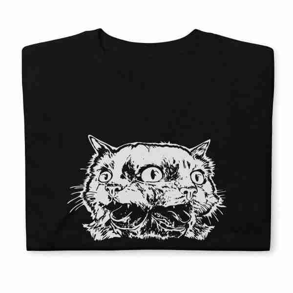 unisex basic softstyle t shirt black front 62b0fc399ff09 scaled Witchy Cat Two Faced Cat T-Shirt Two Faced Cat
