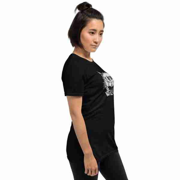 unisex basic softstyle t shirt black right front 62b0fc39a05cb scaled Witchy Cat Two Faced Cat T-Shirt Two Faced Cat