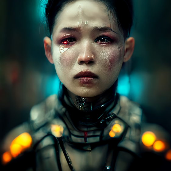12heda crying asian cyborg detailed sci fi futuristic blade run a268d44c 9e94 4ed2 b33c caab38d7c692 Cyborg