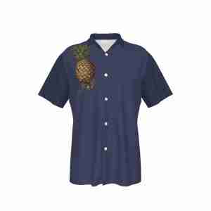 Pineapple Hawaiian Shirt With Pocket